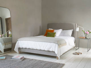Dazzler bed Loaf Moderne Schlafzimmer Textil Grau Betten und Kopfteile
