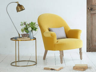 Munchkin armchair Loaf Living roomSofas & armchairs Textile Yellow armchair,yellow,velvet,living room