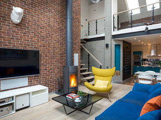 The Loft, Дизайн студия "Декотренд" Дизайн студия 'Декотренд' Living room Bricks