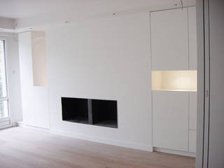 Appartement Neuilly sur Seine, 111 architecture 111 architecture Salones minimalistas
