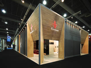 Firenze Expo CIHAC 2014, Local 10 Arquitectura Local 10 Arquitectura Studio moderno Legno Effetto legno