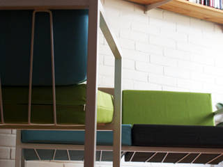 Juego de sala (modelo Cuatro), CASA-BE CASA-BE Minimalist living room Iron/Steel