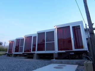 Container AP, e.co room e.co room Garage/Rimessa in stile moderno Ferro / Acciaio