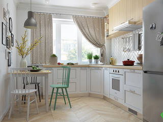 Fresh apartments, Polygon arch&des Polygon arch&des Nhà bếp phong cách tối giản