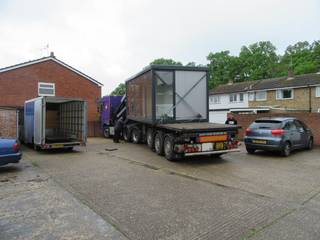 INSTANT HOUSE EXTENSION, JC PORTABLE SITE ACCOMMODATION LTD JC PORTABLE SITE ACCOMMODATION LTD Nowoczesny ogród zimowy