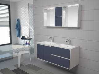 GAYA 01, bianco lucido, Edmo S.r.l. Edmo S.r.l. Modern bathroom