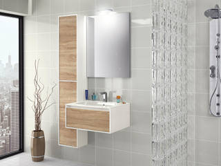 GAYA 01, bianco lucido, Edmo S.r.l. Edmo S.r.l. Modern bathroom