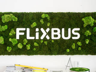 FLIXBUS Logos mal anders, FlowerArt GmbH | styleGREEN FlowerArt GmbH | styleGREEN Gewerbeflächen Naturfaser Mehrfarbig