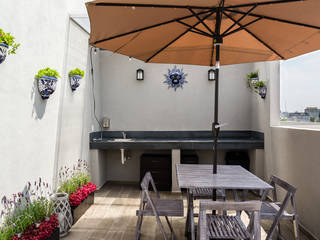 Choapan Decor by Erika Winters®Design, Erika Winters® Design Erika Winters® Design Rustic style balcony, veranda & terrace