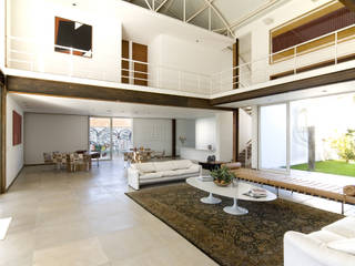 Loft na Pampulha, Lanza Arquitetos Lanza Arquitetos Salas de estar modernas Branco