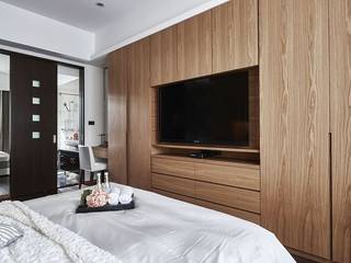 [HOME] C.T.L Interior Design, KD Panels KD Panels غرفة نوم خشب Wood effect