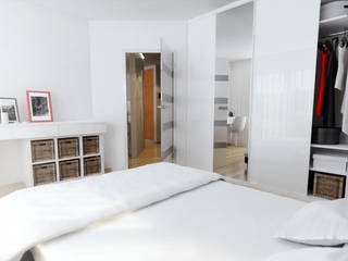 Nowoczesne minimalistyczne wnętrze - mieszkania pod wynajem, RESE Architekci Biuro Projektowe RESE Architekci Biuro Projektowe