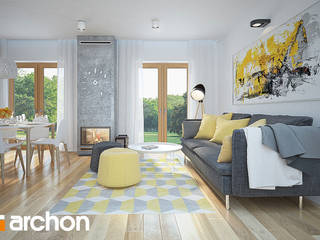 Lemoniada z kruszonym lodem , ArchonHome.pl ArchonHome.pl 现代客厅設計點子、靈感 & 圖片