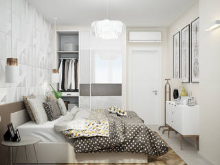 Спальня "Improvisation", Студия дизайна Дарьи Одарюк Студия дизайна Дарьи Одарюк Bedroom