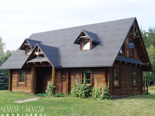 DOMY DREWNIANE, Nowak i Nowak Architekci Nowak i Nowak Architekci Country style houses Wood