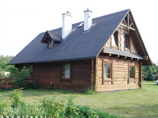 DOMY DREWNIANE, Nowak i Nowak Architekci Nowak i Nowak Architekci Country style houses Wood