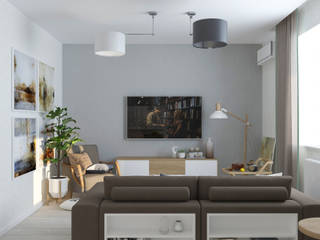 Гостиная " Abstraction", Студия дизайна Дарьи Одарюк Студия дизайна Дарьи Одарюк Eclectic style living room