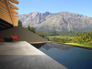 Casa Irigoyen, AHA! Arquitectura AHA! Arquitectura Modern Terrace Concrete Black