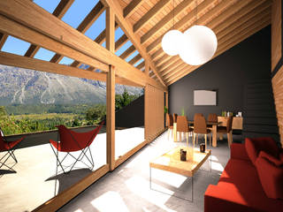 Casa Irigoyen, AHA! Arquitectura AHA! Arquitectura Modern living room Wood Black