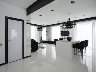Квартира в ЖК "Космос", Lineout design Lineout design Minimalist living room