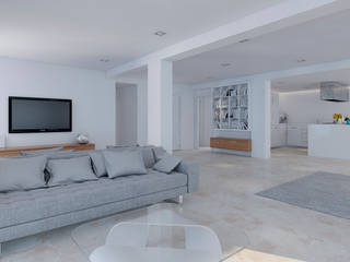 Reforma de apartamento en edificio plurifamiliar, Ealar Ealar Living room