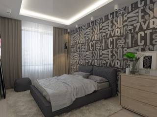 3к.кв. в ЖК Атлант (58,9 кв.м), ДизайнМастер ДизайнМастер Modern style bedroom