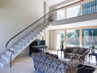 Complementary Stairs in Glasgow New Build, Bisca Staircases Bisca Staircases Classic style corridor, hallway and stairs Stone