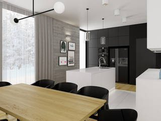 dom jednorodzinny 220 mkw, INSIDEarch INSIDEarch Cozinhas modernas