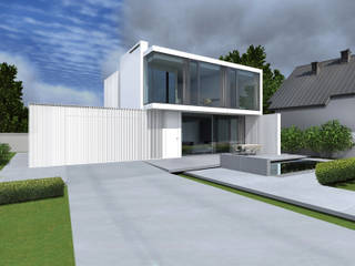 DOM AKURATNY , PAWEL LIS ARCHITEKCI PAWEL LIS ARCHITEKCI Minimalist houses