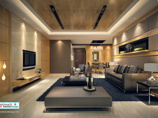 Make Your Home Look Expensive & Beautiful, Axis Group Of Interior Design Axis Group Of Interior Design Asiatische Wohnzimmer Gelb