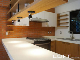 Hacienda "La Alborada", LOFT ESTUDIO arquitectura y diseño LOFT ESTUDIO arquitectura y diseño Cocinas eclécticas Ladrillos