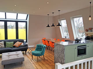 3 Bed Flat Renovation in Islington, London, Absolute Project Management Absolute Project Management Modern living room