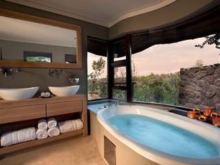 Mhondoro, een Lodge in Zuid-Afrika, All-In Living All-In Living Salle de bain moderne