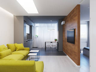 Квартира для аренды. Современный вариант, Оксана Мухина Оксана Мухина Salas de estilo minimalista
