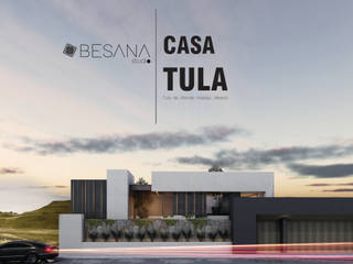 Casa Tula, Besana Studio Besana Studio Moderne Häuser Beton Beige