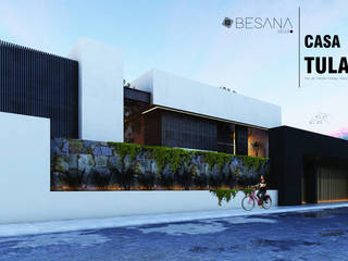 Casa Tula, Besana Studio Besana Studio Moderne Häuser Beton Beige
