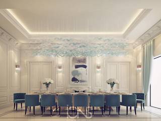 Palatial Dining Room Design, IONS DESIGN IONS DESIGN Sala da pranzo moderna Marmo Verde