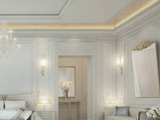 Peek on the Glamorous Master Bedroom Design, IONS DESIGN IONS DESIGN 미니멀리스트 침실 대리석 화이트