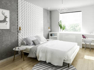 Przytulne M3, Formea Studio Formea Studio Scandinavian style bedroom