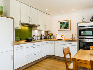 Nobilia Project 7 Alba wrapped door in a white matt, Eco German Kitchens Eco German Kitchens Modern kitchen MDF