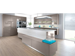 Modern open plan kitchen with island, Schmidt Kitchens Barnet Schmidt Kitchens Barnet Modern kitchen MDF