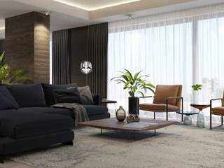 homify Salon moderne Bois Effet bois