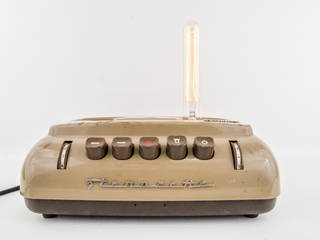 Lampen aus alten Tonbangeräten, Woody & Pecker Woody & Pecker Ruang Keluarga Gaya Industrial