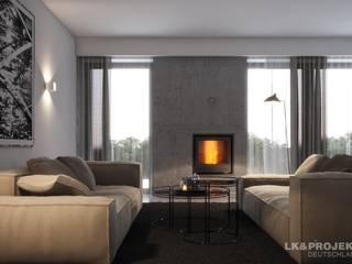Ein Traumhaus in toller Natur. Unser Entwurf LK&1302, LK&Projekt GmbH LK&Projekt GmbH Modern Living Room