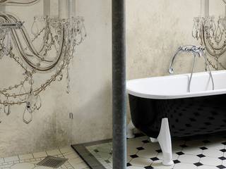 Wall&Deco - Tapete im Bad, Boddenberg Boddenberg Eclectic style bathroom