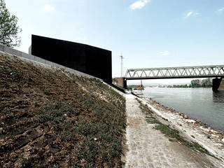 Hochwasserpumpwerk Mainz, SCHOYERER ARCHITEKTEN_SYRA SCHOYERER ARCHITEKTEN_SYRA Nowoczesne domy