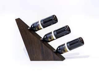 Stojaki na wino TRÓJKĄTY, ZLASU ZLASU 餐廳 木頭 Wood effect