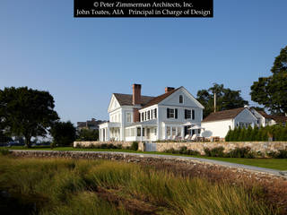 New Greek Revival House - Southport, CT, John Toates Architecture and Design John Toates Architecture and Design Rumah Klasik