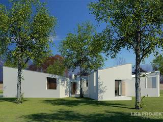 Heute etwas anderes - sehr modern und ausgefallen. Möchten Sie in so einem Haus wohnen? Unser Entwurf LK&1072, LK&Projekt GmbH LK&Projekt GmbH Moderne Häuser