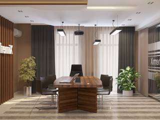 Дизайн интерьера офиса (400 кв.м), ДизайнМастер ДизайнМастер Industrial style study/office